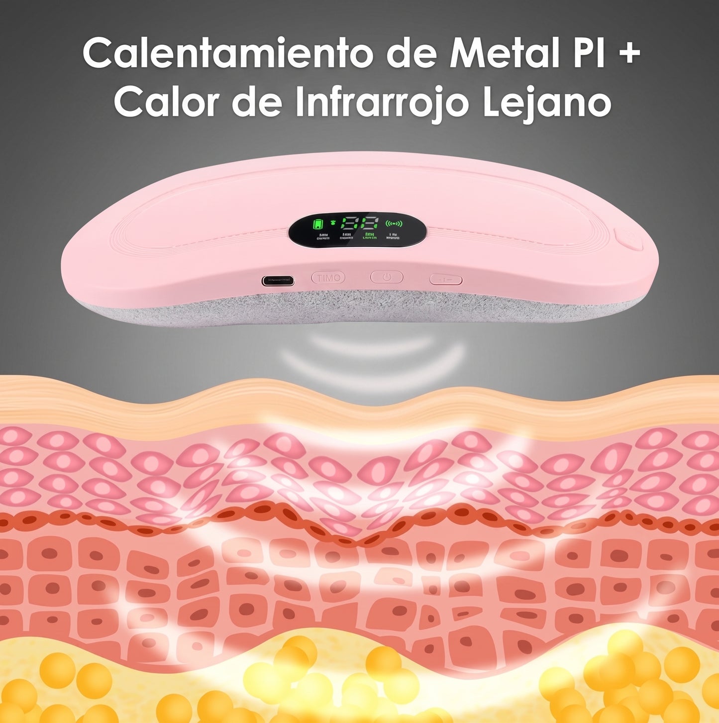 Cinturón Térmico Menstrual con Masaje – Alivio en 60 Segundos